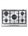 PLACA A GÁS WHIRLPOOL GMAL7522/IXL (5 Q+BOCA TRIPLA+75CM) GRELHAS FERRO FUNDIDO