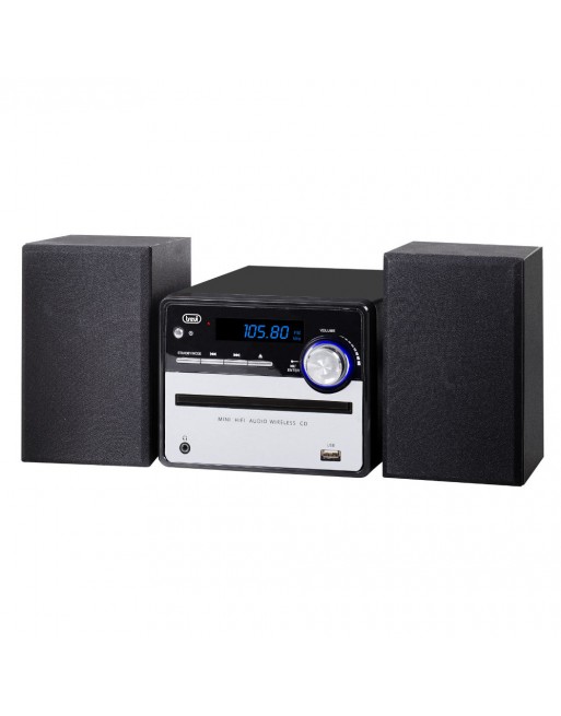 APARELHAGEM TREVI HI-FI 20W C/LEITOR DE CD/BT/USB/AUX - HCX 10F6 - TR-H10F600