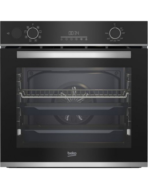 FORNO ENCASTRE BEKO BBISA13300XMPE INOX/PRETO (LIMPEZA PIROLITICA)