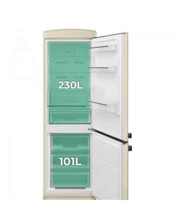 COMBINADO SVAN SC19600ESFRC NOFROST RETRO BEJE (1901x605x715mm) CL E