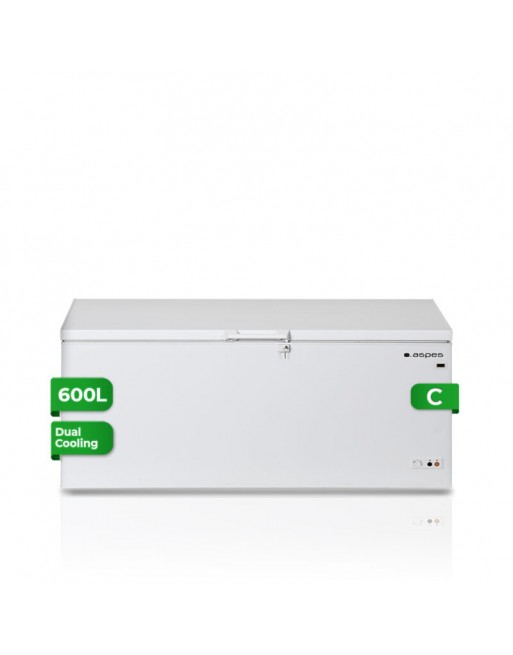 CONGELADOR HORIZONTAL ASPES ACH6200EDC DUAL COOLING 600L (840x1904x743)