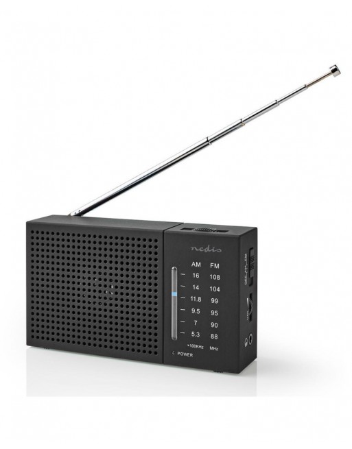 RADIO PORTATIL NEDIS AM/FM PRETO PE-RDFM1200BK