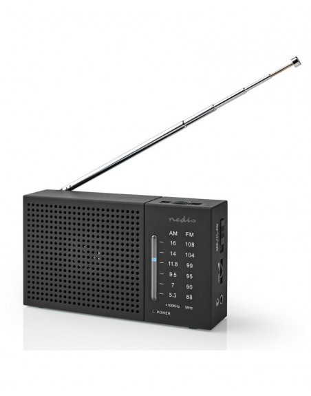 RADIO PORTATIL NEDIS AM/FM PRETO PE-RDFM1200BK