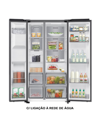 FRIGORIFICO SAMSUNG RS70F64KDTEF SIDE BY SIDE, 640L,  D, INOX