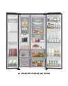 FRIGORIFICO SAMSUNG RS70F64KDTEF SIDE BY SIDE, 640L,  D, INOX