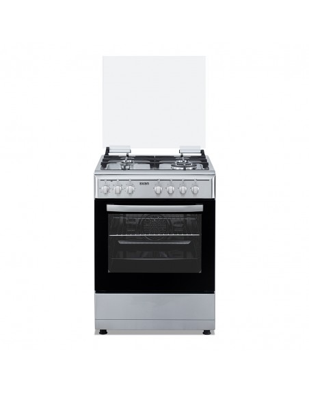 FOGAO SVAN SKMW4601X 4G (1 TRIPLO) E FORNO ELECTRICO (AxLxP 830 x 598 x 610 ) 60X60 - INOX