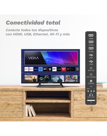 LED SMART TV  GRUNKEL QLED-3225VD de 32 FHD, sistema VIDAA
