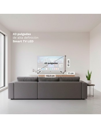 LED SMART TV  GRUNKEL LED-4300PBW de 43"  4K UHD, sistema operacional webOS | 101cm| FHD, sistema VIDAA