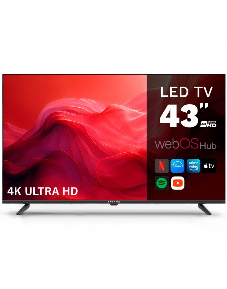 LED SMART TV  GRUNKEL LED-4300PBW de 43"  4K UHD, sistema operacional webOS | 101cm| FHD, sistema VIDAA