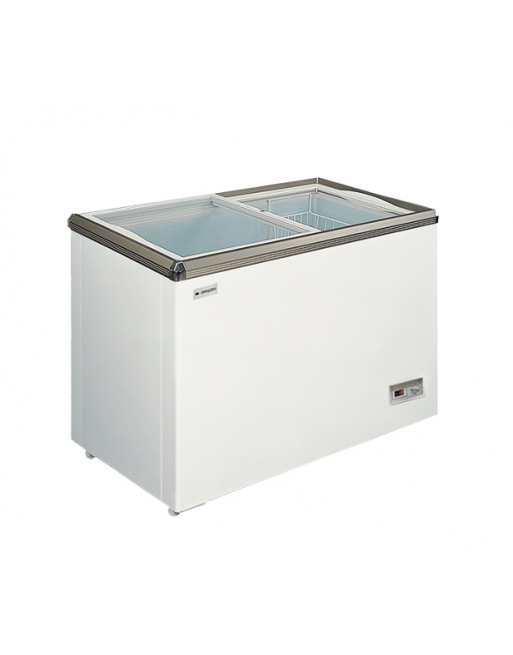 CONGELADOR HORIZONTAL  ASPES HORECA C/ TAMPAS DE VIDRO ACHH1501DDCG 150L (AxLxP 784 x 865 x 545 mm)  CL.D